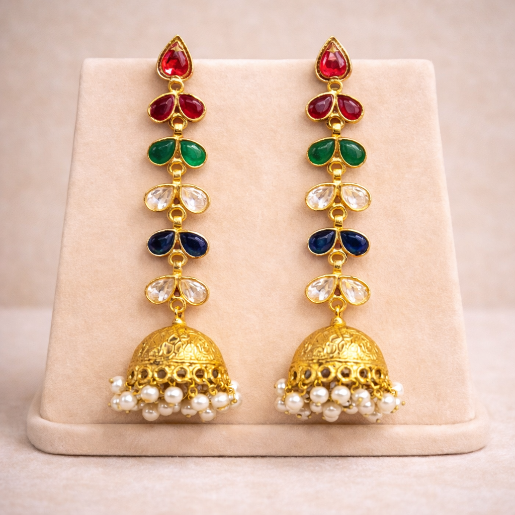 Coir Multi-coloured Earrings