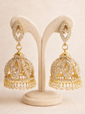 Silver Round Jhumka