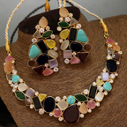 Maqaam Egyptian Necklace set - Multi-coloured