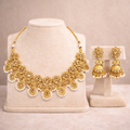 Gold Pearl Detailing Necklace set