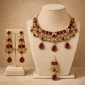Raqs Necklace set - Ruby Red