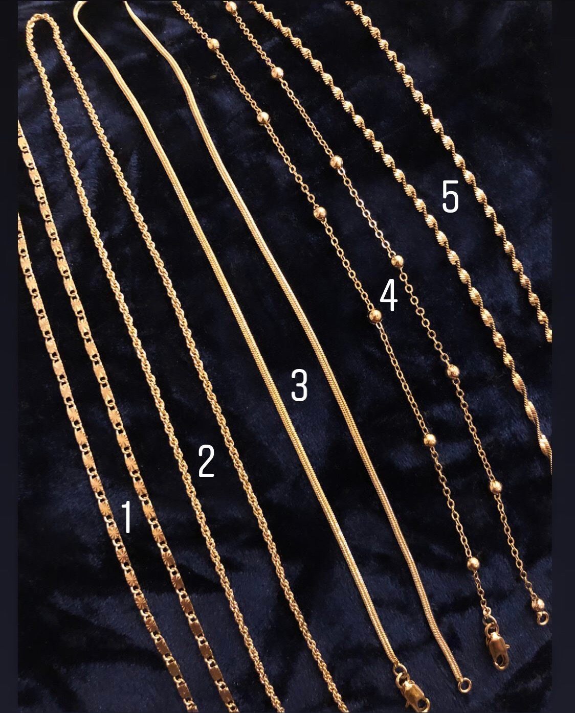 Gold-plated Chains