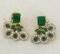 Aabshaar Oxidised Green Studs