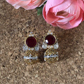 Baroque Ruby Egyptian Studs