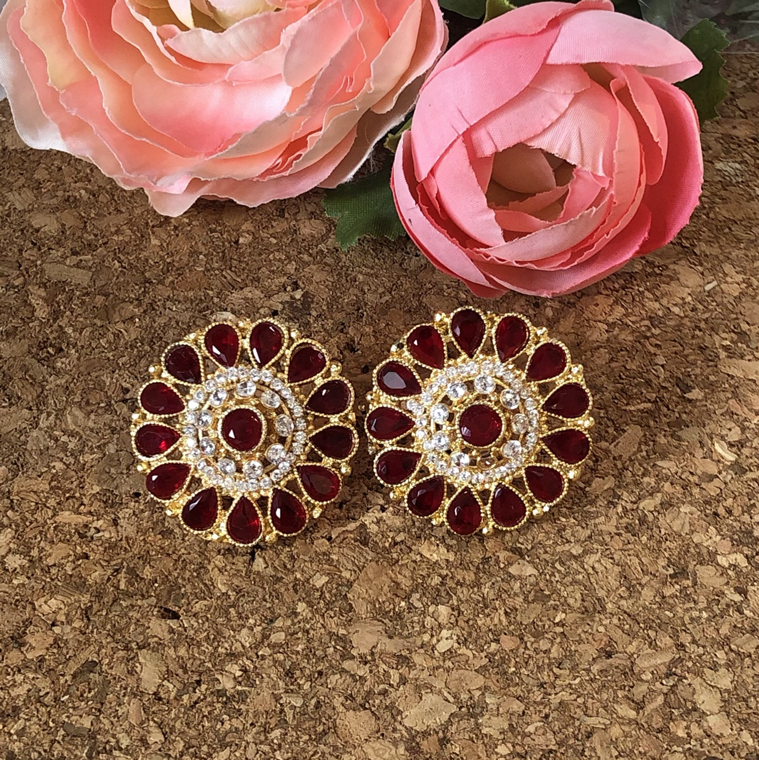 Waqif Ruby Studs