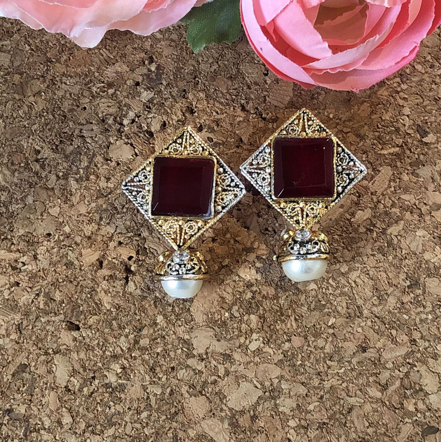 Miraaj Ruby Studs
