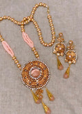 Rani Pink Mala & Earrings