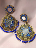 Kyra Royal Blue Antique Earrings