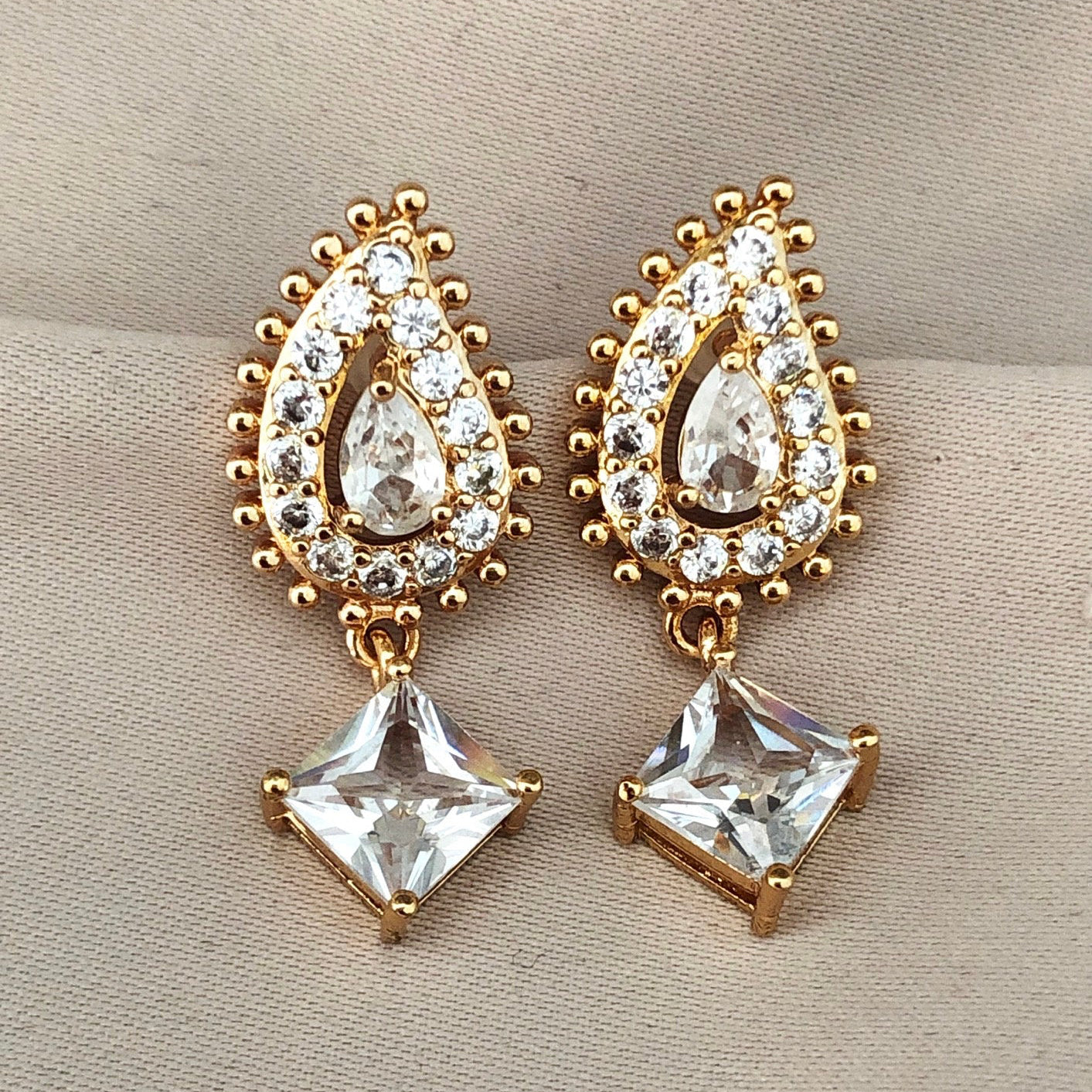 Silver Leaf Stud Earrings