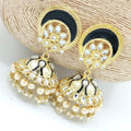 Afreen Black Meenakari Jhumka