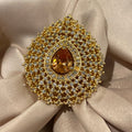 Zircon Gold-plated Champagne Ring (adjustable)
