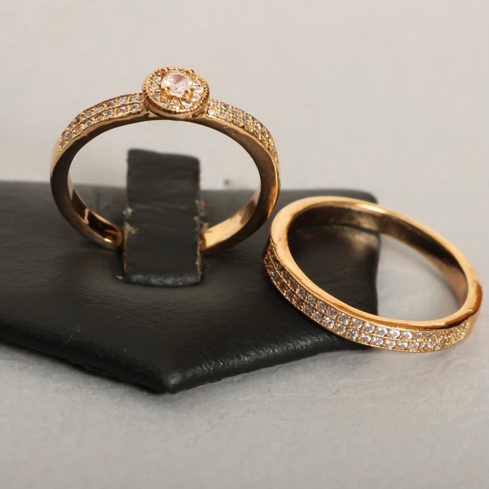 Stacking 18ct Gold-plated Ring set