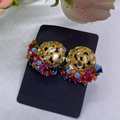 Mehak Sheesha Gajra Studs -  Multi-coloured